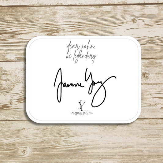 Signed & Personalized Book Plate (Matte)